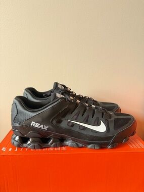 NIKE REAX 8 TR MESH Black White 621716-033 Men’s Size 15